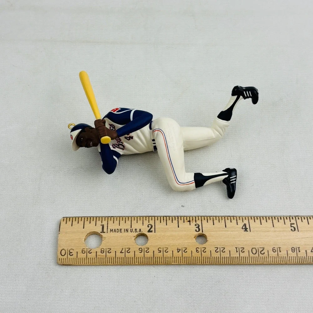 Hallmark Hank Aaron At the Ballpark Ornament‎ MLB Collector's Series Braves 1997